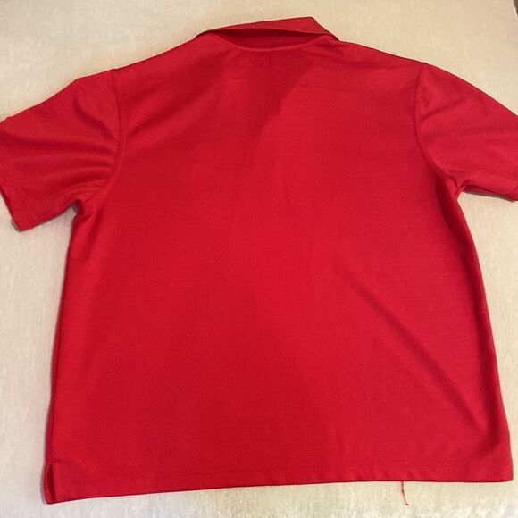 Men’s Adidas Red Climalite Polo - Picture 4 of 4